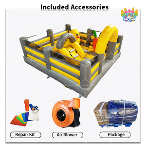 Castillo Inflable Acuático <span class=keywords><strong>de</strong></span> PVC con Diseño <span class=keywords><strong>de</strong></span> Patas <span class=keywords><strong>de</strong></span> Pato Amarillo, Casa <span class=keywords><strong>de</strong></span> <span class=keywords><strong>Gabby</strong></span>, Tobogán Acuático, Castillo Hinchable Personalizado, Marca Aeor, Hecho en Guangdong - Product Image 4