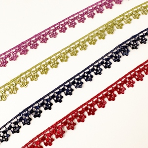 Hàng Bán Trực Tiếp Từ Nhà Máy Có Thể Tùy Chỉnh Trang Trí Ren Đính Kim Sa Viền Vải Phong Cách Mới - Product Image 5