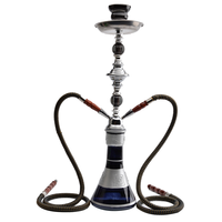 Juego de Cachimba de Lujo con Forma de Águila Árabe, de Vidrio, Metal y Cerámica, con 4 Mangueras, Pipa de Agua para Bar Shisha