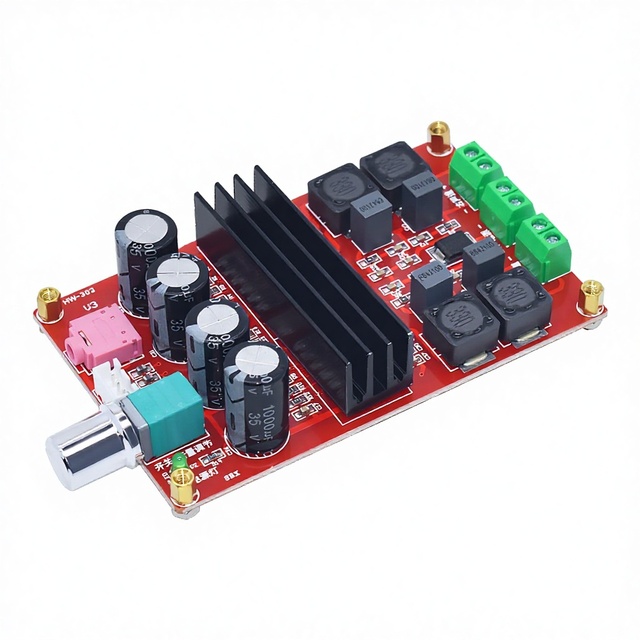 High Power Digital Amplifier Board Module Double Channel 100w*2 Stereo Class D HIFI 12V 24V XH-M190 TDA3116D2