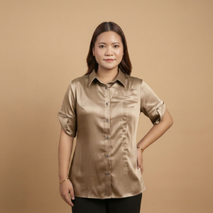 เสื้อเชิ้ตผู้หญิงทรงปกติ เนื้อผ้าระบายอากาศได้ดี สำหรับสไตล์ลำลองและสมาร์ทแคชชวล ซื้อโดยตรงจากซัพพลายเออร์ - Product Image 1