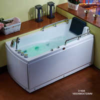 Baignoire de massage pour hôtel, villa et complexe hôtelier, baignoire à remous relaxante, baignoire à bulles en acrylique