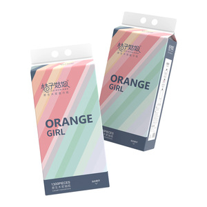 Orange Girl Facial Tissue 1300 Sheets Per Box Embossed Virgin Wood Pulp Family Pack - Product Image 4