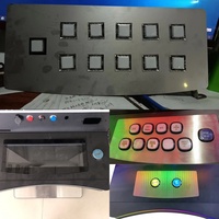 En gros Personnalisé Multicolore 10 Bouton Pas Cher Arcade Panneau De Commande Boutons De Haute Qualité