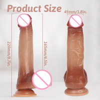S-HANDE Stoßende Flüssigsilikon-Heizdildos, Realistische Große Silikondildos mit Vibration für Frauen und Männer, 12 Zoll