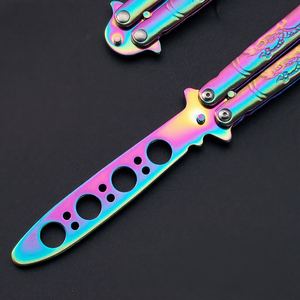 Practice <strong>Butterfly</strong> <strong>Trainer</strong> <strong>Knives</strong> Unsharp-Blade Practice Training Tool Stainless Steel - Product Image 4