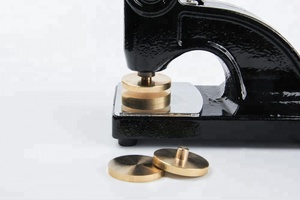 Alat stempel emboss baja perak, alat cetak timbul kertas, segel logam kantor - Product Image 3
