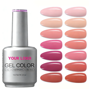 Proveedor Mayorista OEM de Esmaltes de Uñas en Gel UV de Larga Duración en Tonos Rosa Nude para Otoño e Invierno, Sin HEMA ni TPO, No Tóxico - Product Image 1