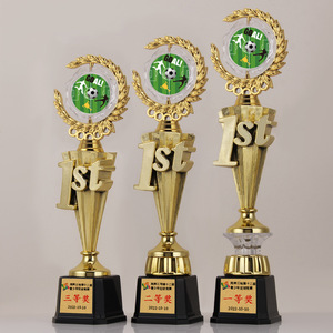 <span class=keywords><strong>Trophée</strong></span> <span class=keywords><strong>de</strong></span> sport mondial <span class=keywords><strong>de</strong></span> football et <span class=keywords><strong>de</strong></span> basketball JinZun, <span class=keywords><strong>prix</strong></span> d'usine, haute qualité, <span class=keywords><strong>coupe</strong></span> personnalisée avec logo en feuille d'or - Product Image 3