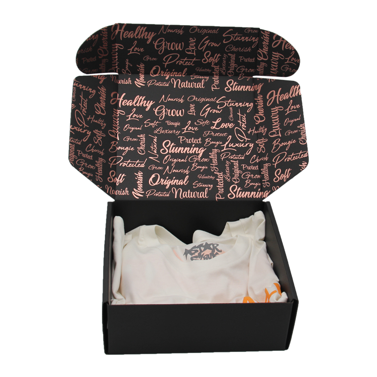 custom print fold holographic corrugated packing small business shipping mailer box packaging with logo