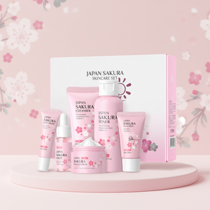 Set <span class=keywords><strong>de</strong></span> Regalo <span class=keywords><strong>de</strong></span> <span class=keywords><strong>Belleza</strong></span> Sakura Todo en Uno, Productos Veganos <span class=keywords><strong>para</strong></span> el Cuidado <span class=keywords><strong>de</strong></span> la Piel, Aclaramiento Natural, <span class=keywords><strong>Kit</strong></span> <span class=keywords><strong>de</strong></span> Cuidado Facial Sakura - Product Image 6