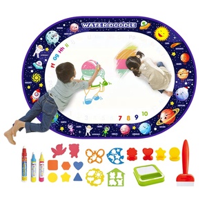 Jinying - Tapete de Agua Mágico Educativo Grande para Niños, con Diseño de Espacio Estelar, Ovalado, con Rotulador - Product Image 5