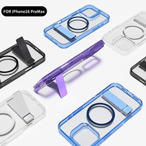 Funda de teléfono con soporte Invisible magnético para iPhone 15 16 <span class=keywords><strong>Pro</strong></span> <span class=keywords><strong>Max</strong></span>, funda de teléfono transparente acrílica para iPhone 14 <span class=keywords><strong>Y</strong></span> 13 <span class=keywords><strong>Pro</strong></span> <span class=keywords><strong>Max</strong></span> <span class=keywords><strong>12</strong></span> <span class=keywords><strong>11</strong></span> <span class=keywords><strong>Pro</strong></span> - Product Image 2