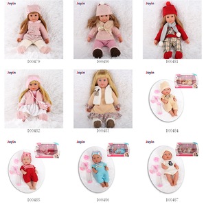 Muñeca de silicona de cuerpo completo para niños de 18 pulgadas, falda Esmeralda marrón con chaleco blanco, muñeca de goma de juguete para niñas, <span class=keywords><strong>Blin</strong></span> móvil suave - Product Image 5