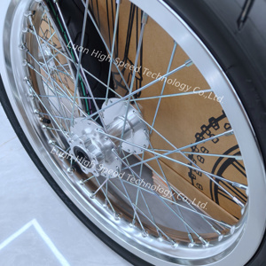 Ruote Supermoto Argento 70/90-17 17" con Cerchio e Pneumatico in Fusione per Light Bee Lbx Talaria X3 Mx5 Mx4 79bike 79gt vtb V1+ - Product Image 2