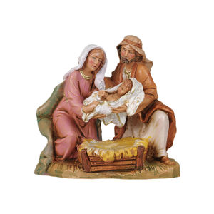 Escena de la Natividad de la Sagrada Familia Religiosa y Católica con Estatua de Libro Bíblico para Regalos - Product Image 2