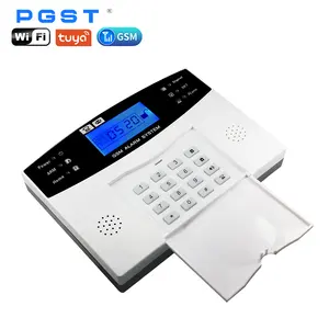 Security Alarm PGST Factory GSM Wireless Wired Home Security Host WiFi APP Alexa Voice Remote Control PGST Tuya Smart Home Alarm System