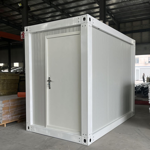 Maison de conteneur plat préfabriquée de luxe mobile de haute qualité pour l'utilisation d'entrepôt de chambre d'hôpital résistant au vent étanche facile - Product Image 1