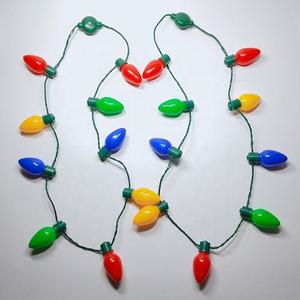Colorato LED luminoso <span class=keywords><strong>a</strong></span> forma di cuore collana romanzo natale e di <span class=keywords><strong>capodanno</strong></span> festa decorazioni feste lampadine arredamento - Product Image 3