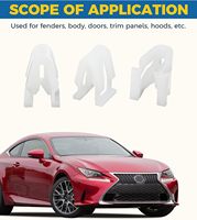 20 attaches de fixation pour console avant de voiture, clips de retenue en plastique, accessoires automobiles
