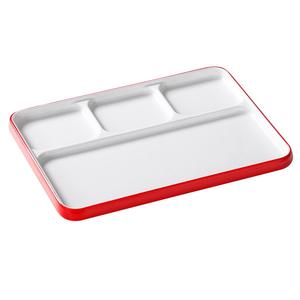 Xiangyuan <b>melamine</b> tableware <b>plates</b>, commercial Korean BBQ creative multi-compartment <b>plates</b>, rectangular seasoning and dipping - Product Image 5