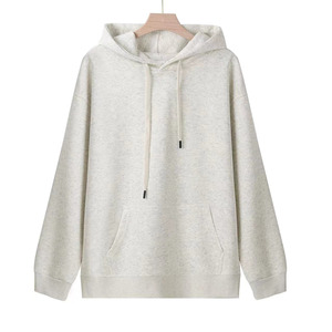 Sudadera con Capucha Unisex de 320g, 100% Algodón, para Otoño, Color Sólido, Cuello Redondo, Corte Holgado, Anti-Pilling, con Logotipo Personalizable Impreso, Tallas M-5XL - Product Image 4