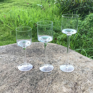 Vente <span class=keywords><strong>en</strong></span> gros Bougeoirs <span class=keywords><strong>en</strong></span> <span class=keywords><strong>verre</strong></span> transparent à longs pieds Ensemble de 3 tailles Bâton de bougie <span class=keywords><strong>en</strong></span> <span class=keywords><strong>verre</strong></span> à dessus cylindrique pour mariage, vacances, festival, fête - Product Image 3