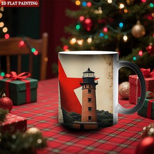 Taza Mágica de Cerámica Negra Esmerilada de 11 oz, Taza que Cambia de Color con el Calor, Regalo para Formación de Equipos, Taza para Beber - Product Image 2