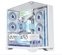 Boîtier de jeu populaire avec panneau latéral en verre trempé, boîtier d'ordinateur de jeu ATX, boîtier PC de jeu