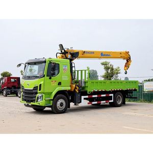 Grue montée sur camion Dongfeng Chenglong M3 4x2, grue à flèche droite XC MG 12 tonnes pour travaux d'ingénierie électrique - Product Image 2