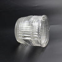 Abat-jour en verre transparent pour voyant stroboscopique clignotant et lumières LED haute luminosité et véhicules d'ingénierie