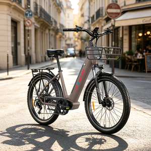 Certifié EN15194 pedelec ville pliant 28 pouces déverrouillage NFC écran LCD 4 pouces 5 niveaux d assistance vélo électrique - Product Image 1