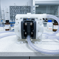 Pompe à double diaphragme pneumatique Alaguli Ala-6688-PX-DN8 en Santoprene, boîtier en polypropylène, personnalisable OEM
