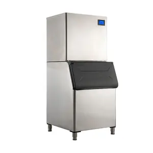 Melhor máquina de gelo de pepitas 1200ibs/24 horas máquina de gelo automática comercial refrigerada a ar 260kg Grande capacidade de armazenamento de gelo