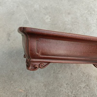 Pot à Bonsaï Classique Rectangulaire Style Antique en Argile Yixing avec Design Pieds Nuageux, Idéal Maison & Jardin, Non Émaillé, 24*17*7.5cm – Meilleure Vente