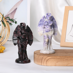 Nouvel Arrivage Pierre de Guérison en Cristal Naturel de Haute Qualité Écologique Forme Ovale Motif Gravé Chuse CK447 Artisanat en Cristal Lilith - Product Image 3