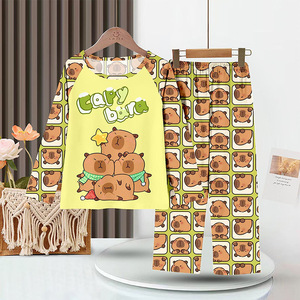 Nuovo Set <span class=keywords><strong>Pigiama</strong></span> per Bambini, Biancheria Intima Termica a Maniche Lunghe per Bambine, Abbigliamento da Casa all'Ingrosso - Product Image 3