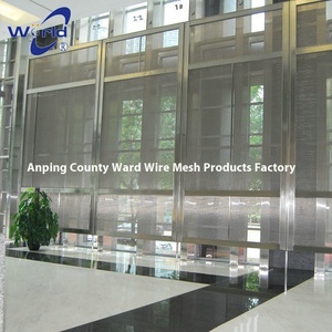 قطع ستارة معلقة حلزونية زخرفية معدنية معدنية لتقسيم شاشة السقف المنسوجة من الفولاذ المقاوم للصدأ للفنادق الخارجية - Product Image 2