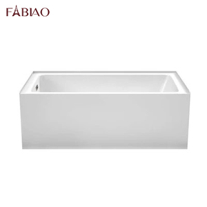 FGBIAO <span class=keywords><strong>Tablier</strong></span> Rectangle Blanc Nord-Américain Alcove Jupe Latérale <span class=keywords><strong>Baignoire</strong></span> Autoportante Avec CUPC - Product Image 4