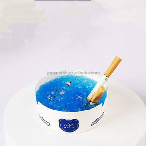 Portable Custom Logo Quick Absorbing Soot and Ash Anti-Flying Disposable Foam <b>Paper</b> Ashtray - Product Image 3