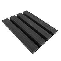 Panneaux muraux acoustiques en lattes de bois WPC PVC durables - Écologiques, imperméables et ignifuges pour hôtels, cuisines, halls et utilisation extérieure