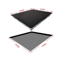 Promo Panas Desain Baru Peralatan Dapur Rumah Kompor Tanam 4 Tungku Listrik Infrared Keramik 8000W