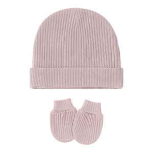 Chapeaux pour nouveau-nés avec mitaines anti-griffures pour prématurés unisexes, chapeaux d'hôpital pour garçons et filles <span class=keywords><strong>de</strong></span> 0 à 6 mois - Product Image 6