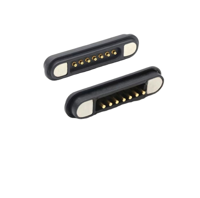 3A Magnetic Pogo Pin Connector 2 3 4 5 6 7 8 9 Positions Pitch 2.2 MM Spring Loaded Pogopin Male Female Contact Strip