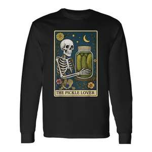 Camiseta de manga larga The Pickle Lover Tarot Card - Product Image 1