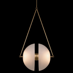 Lampadario Moderno in Stile Art Deco Personalizzato, Riproduzione Vintage <span class=keywords><strong>con</strong></span> <span class=keywords><strong>Paralume</strong></span> in Vetro e Pelle per Casa di Campagna - Product Image 3