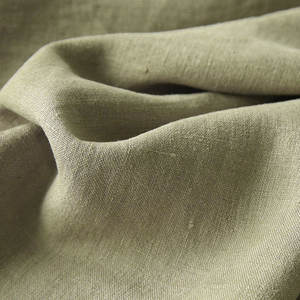 Couleur unie 9S naturel écologique tissé 100 tissu de chanvre pour coudre la robe de femmes matelassée - Product Image 5