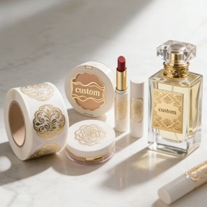 Custom Logo Perfume Bottle <b>Label</b> Waterproof Logo Cosmetics Aluminum Metal <b>Label</b> Gold Foil Perfume Stickers <b>Packaging</b> <b>Labels</b> - Product Image 6