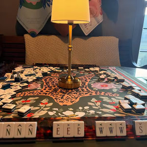 Tapis de <span class=keywords><strong>Mahjong</strong></span> pliables et portables <span class=keywords><strong>en</strong></span> gros avec motifs animaux marron, adaptés aux jeux de <span class=keywords><strong>Mahjong</strong></span> et de poker. - Product Image 4