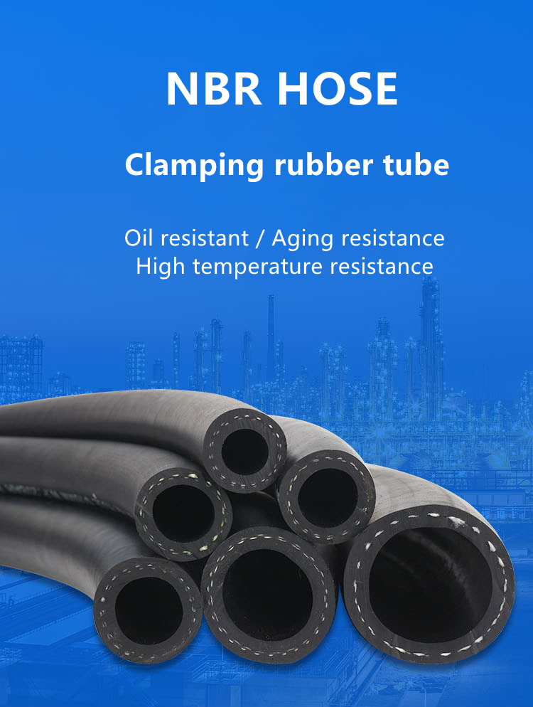 10mm Petroleum Fuel Oil Delivery Hose , Nitrile Gasoline Resistant Rubber Hose